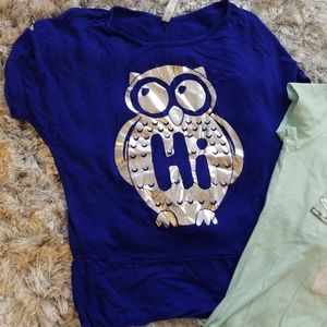 Shirts Tops Girls Royal Blue And Mint Color Tshirts Sizes14 Poshmark